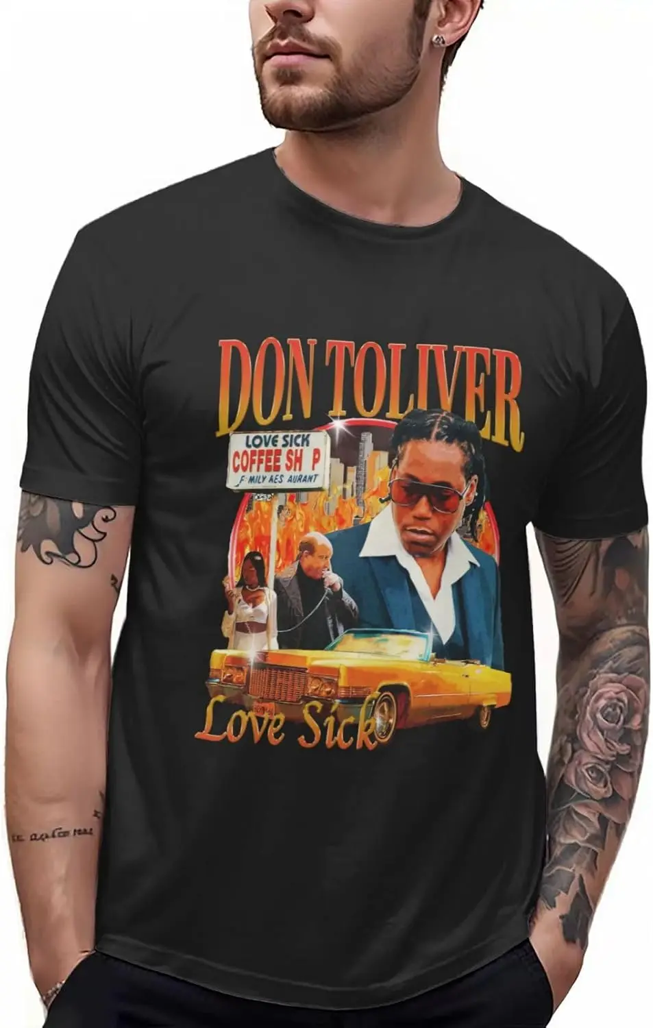 Don Rapper Toliver Music Man'S T Shirt Summer Graphic Tee Cool O-Neck Classic Short Sleeve Clothes Unisex