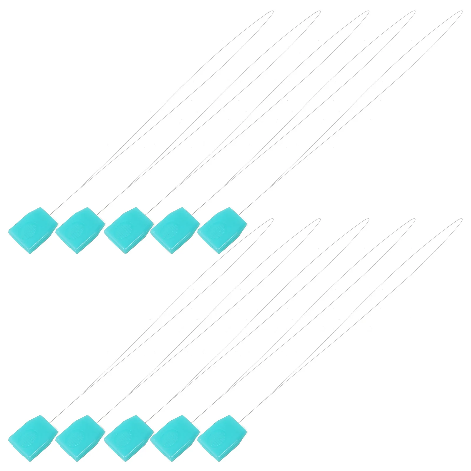 

10Pcs Long Embroidery Needle Threaders Punch Needle Threading Tool Sewing Accessories for Cross Stitch DIY Crafts