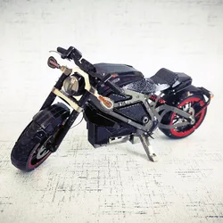 Cool Electric Motorcycle 3d Metal Puzzle Motorbike Chariot Assembly Model Kit DIY Laser Cutting Puzzle Toys Adult Gifts