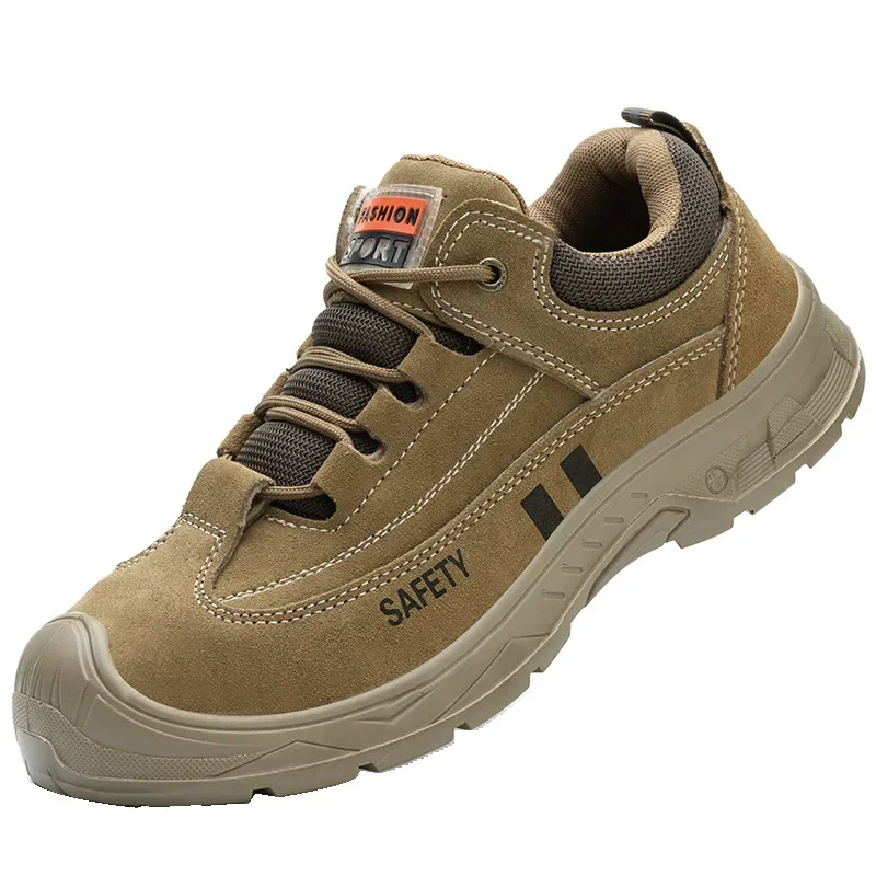 Labor Insurance Shoes Men's Anti-smashing  Anti-piercing with Steel Head Steel Plate Electric Welding Anti-scalding Work Shoes