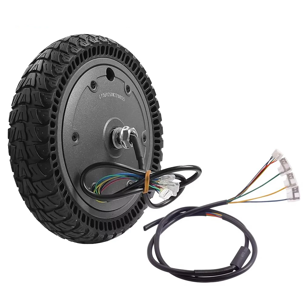 For Xiaomi M365 Electric Scooter Motor Engine 36V 250W Wheel Hub Honeycomb Shock Absorption Hub Motor Wire Cable Parts