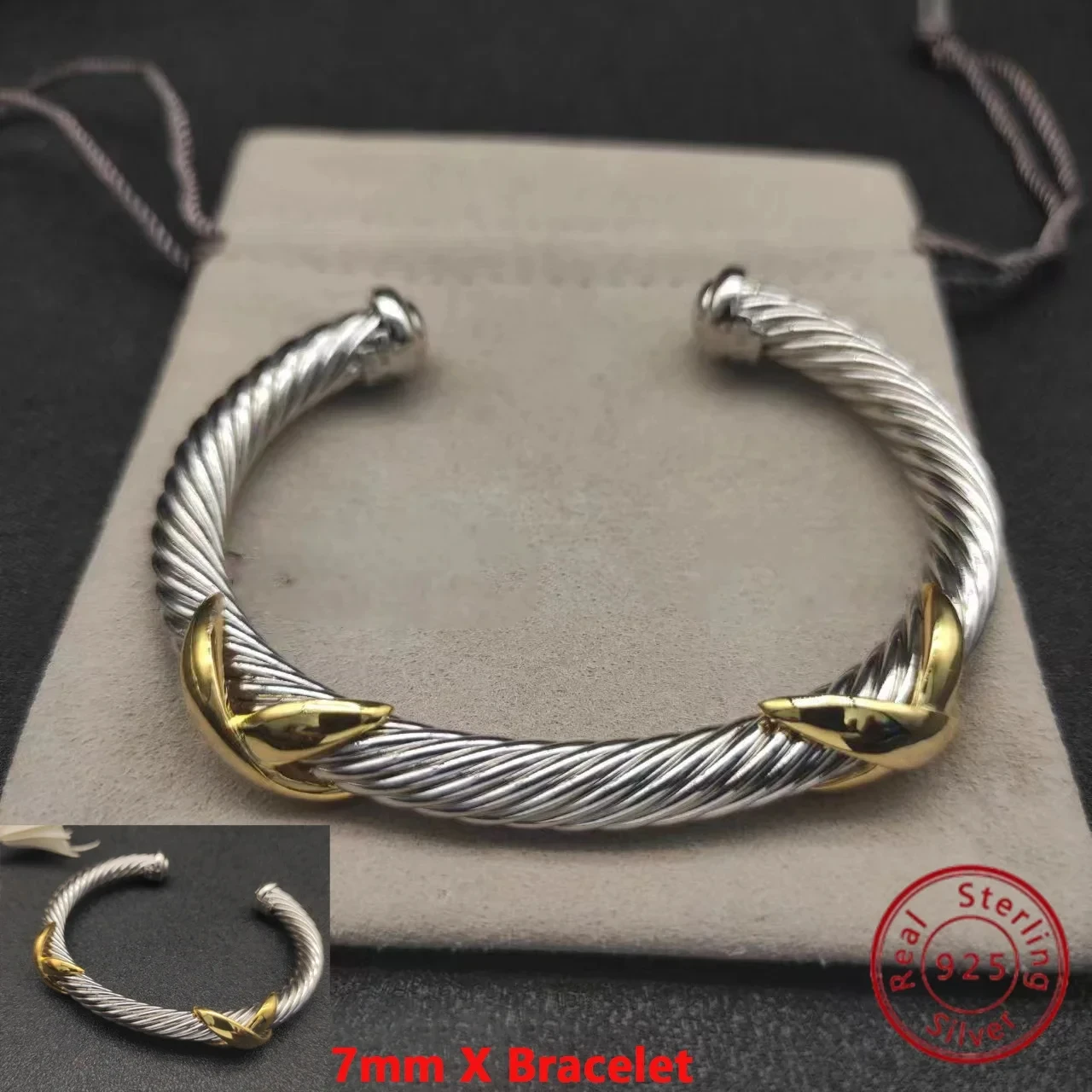 High Quality Fashion 925 Silver Dy New Simple Bracelet Everyday Wear