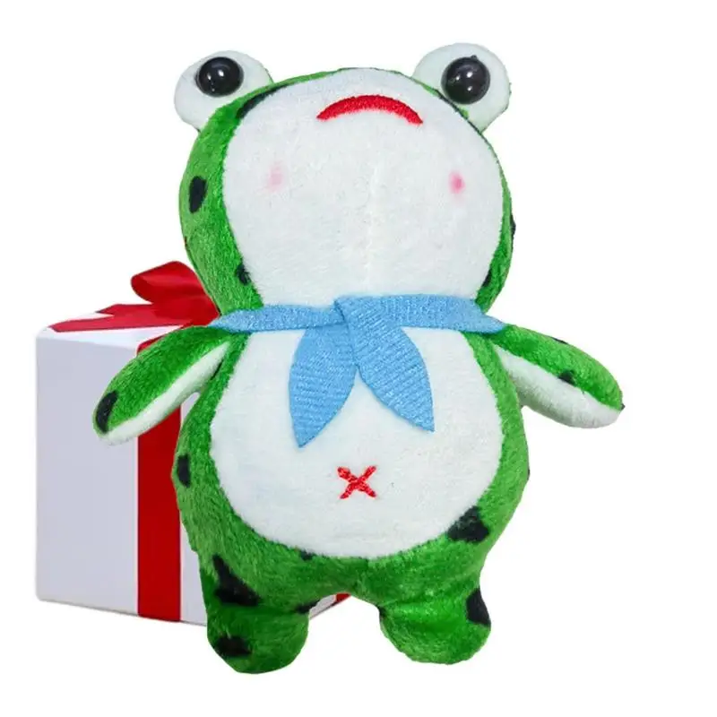 

Stuffed Toy Animals Keychain Soft Dolls Plushie For Children Gift Plush Toy Pendant Bear Frog Cute Keychain With Sound