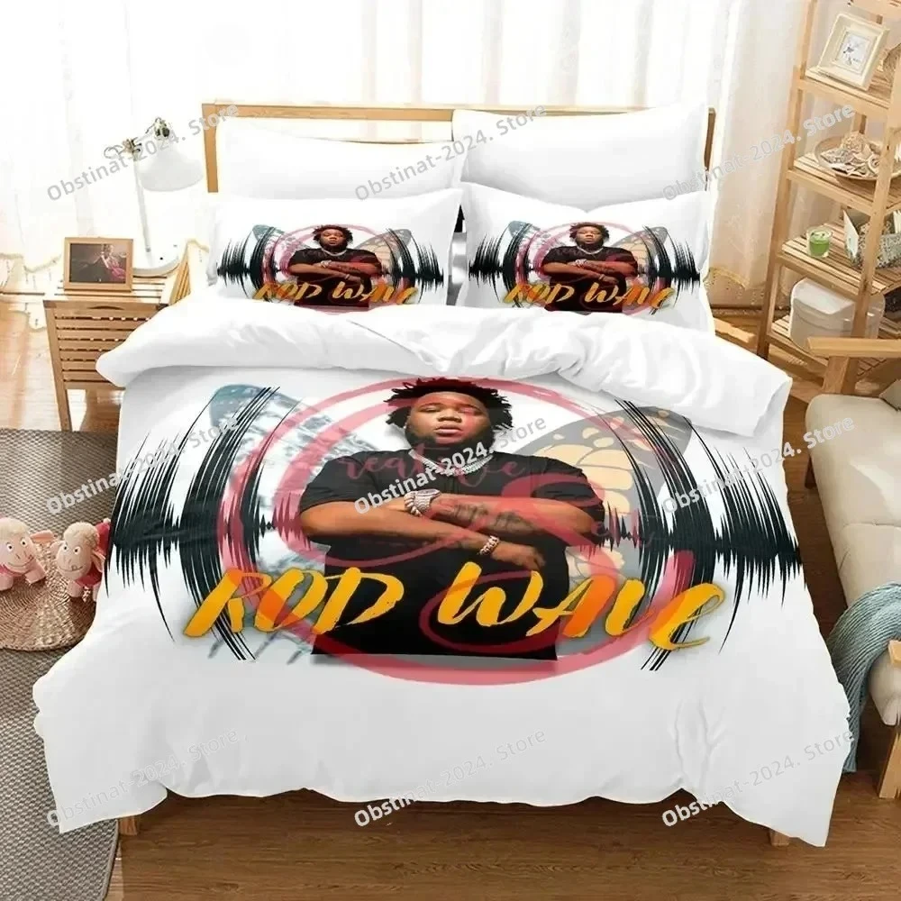 

3D Print Rapper Rod Wave Bedding Set Printed Bed Set Duvet Cover Sheet Pillowcase Bed Soft Quilt Cover Full Queen King Size