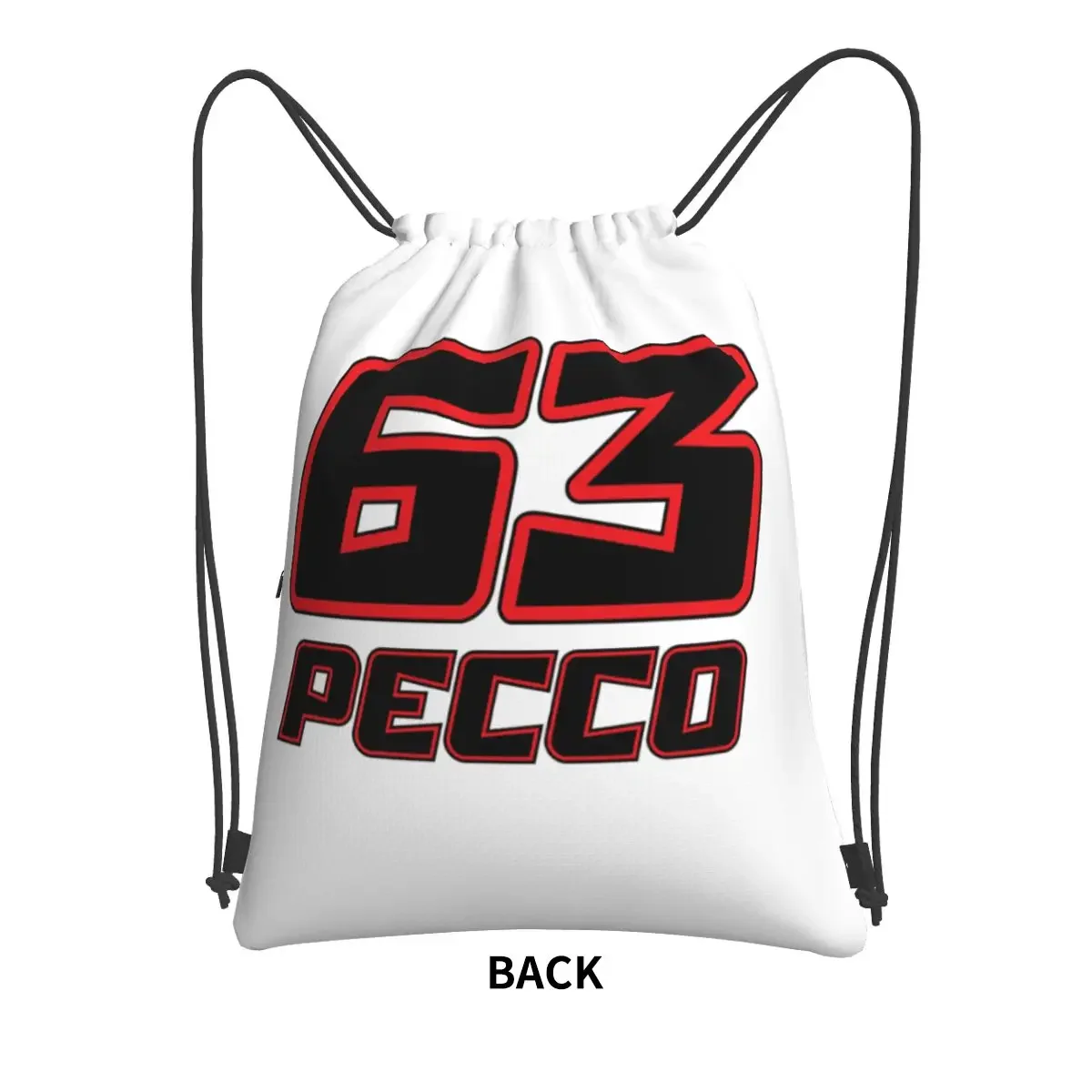 Sac à dos portable Pecco Bagnaia 63, sac à bandoulière de proximité décontracté, sac à chaussures de poche pour écoliers