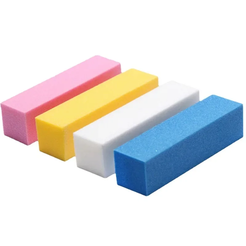 Nail Tool Set High Incidence Foam Tofu Block Frosted Polishing Four Sided Sponge Nail File High Hardness Washable