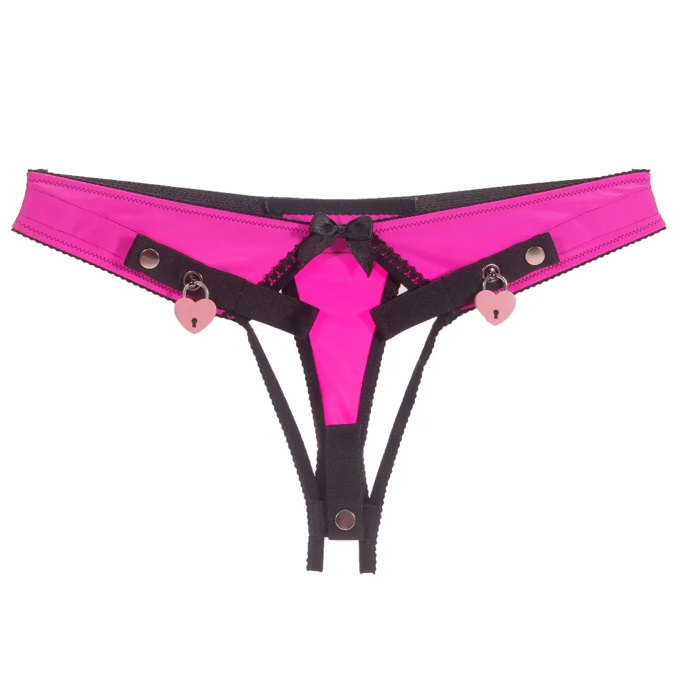 Sissy Training Pink ADJUSTABLE G-STRING For Fufu Clip, Chastiry Panties, Anti-Falling Harness for Male Chastity Cage