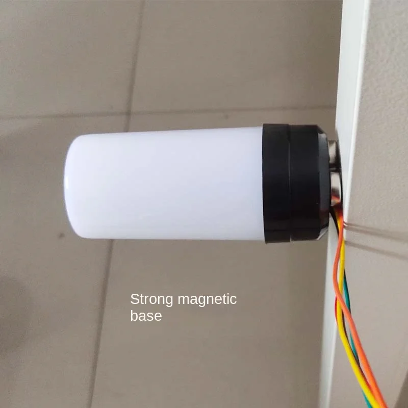 Black/white Shell LED Signal Light with Stronge Magnetic/Screw Fixed Base 3 Color Tower Light Buzzer Alarm Signal Indicator Lamp