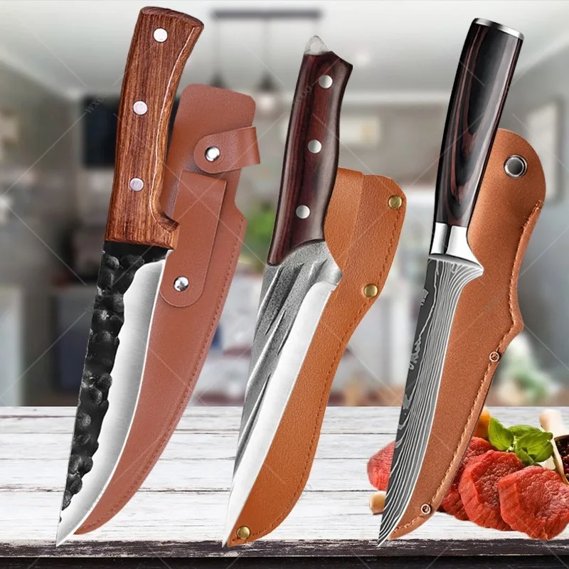 

Stainless Steel Fishing Fillet Knife Kitchen Knife Meat Cleaver Butcher Boning Knife Fish Slicing Knives Kitchen Supplies