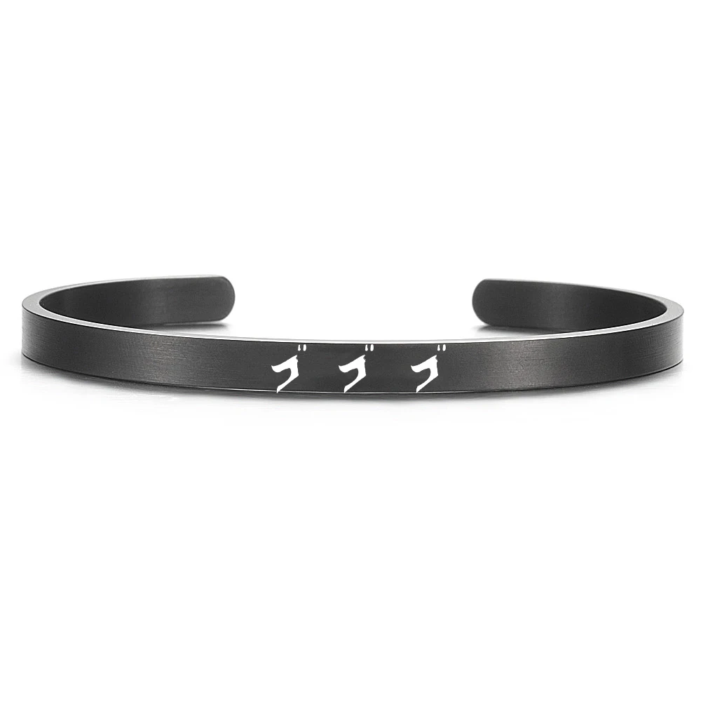 Anime JOJOS Bizarre Adventure Bracelet Stainless Steel Charm Bangles for Women Men Cosplay Jewelry Gift