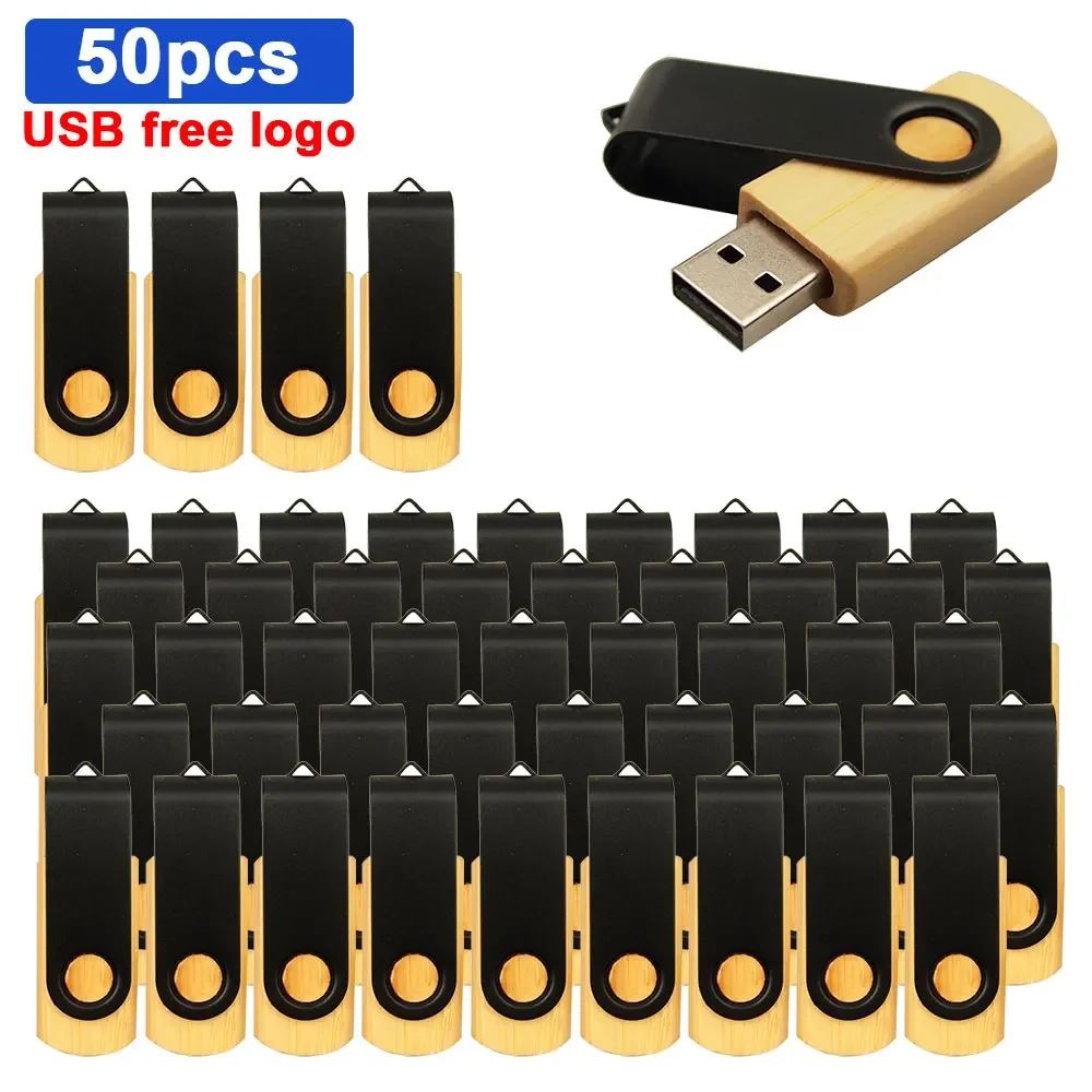 

50pcs/lot wooden USB Flash Drive Personalize logo Pen 128GB 64GB Drive 8GB For wedding Memory 32G 16G USB Stick usb flash drives