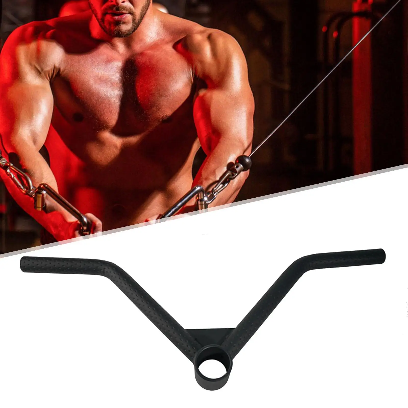 

T Bar Row Attachment Comfortable Grip Workout for Barbell Pulldown Shoulders