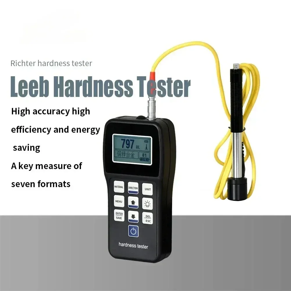 Digital Leeb Hardness Tester Professional Portable for Metal Stainless Steel Copper Aluminum Hardness Tester HL HB HRB HRC HRA