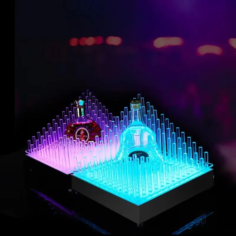 Digital Letter Board LED Bottle Presenter VIP Luminous Display Rack for Nightclub Bar Party Wine Bottle Service Gear