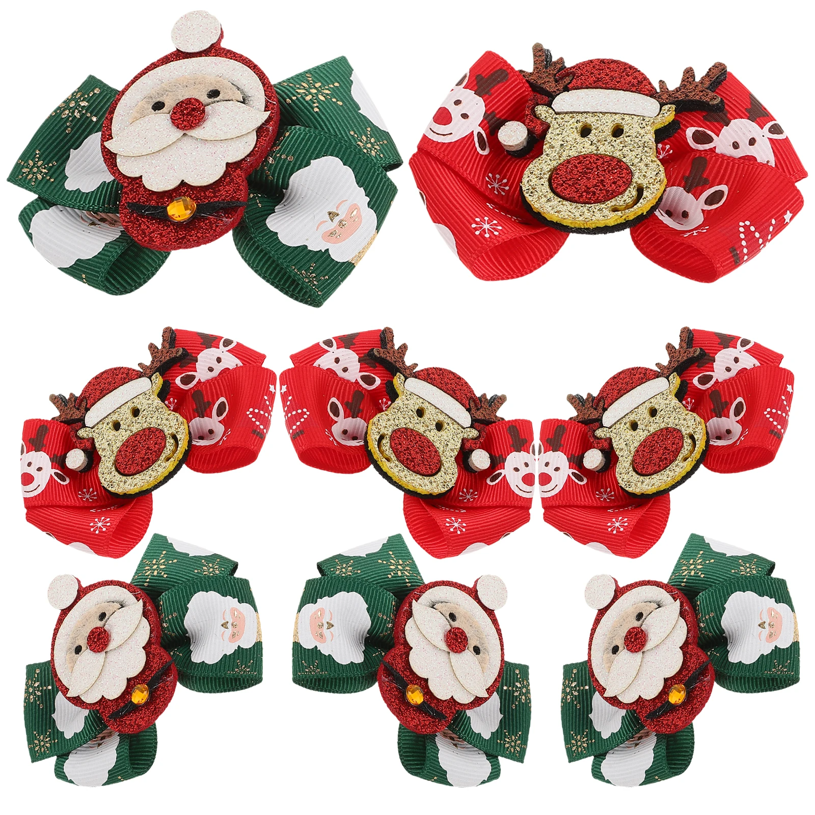 

Decorations 's Hairpin Christmas Accessories Cute Bows for Polyester Rib