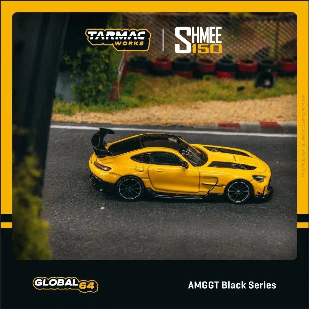 

Предпродажа 1:64 Tarmac Works AMGGT Black Series SHMEE150, литая под давлением модель автомобиля, коллекция миниатюрных игрушек TW