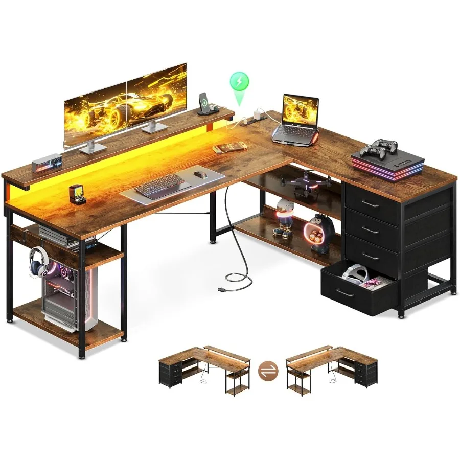 61 L Shaped Desk Wi…