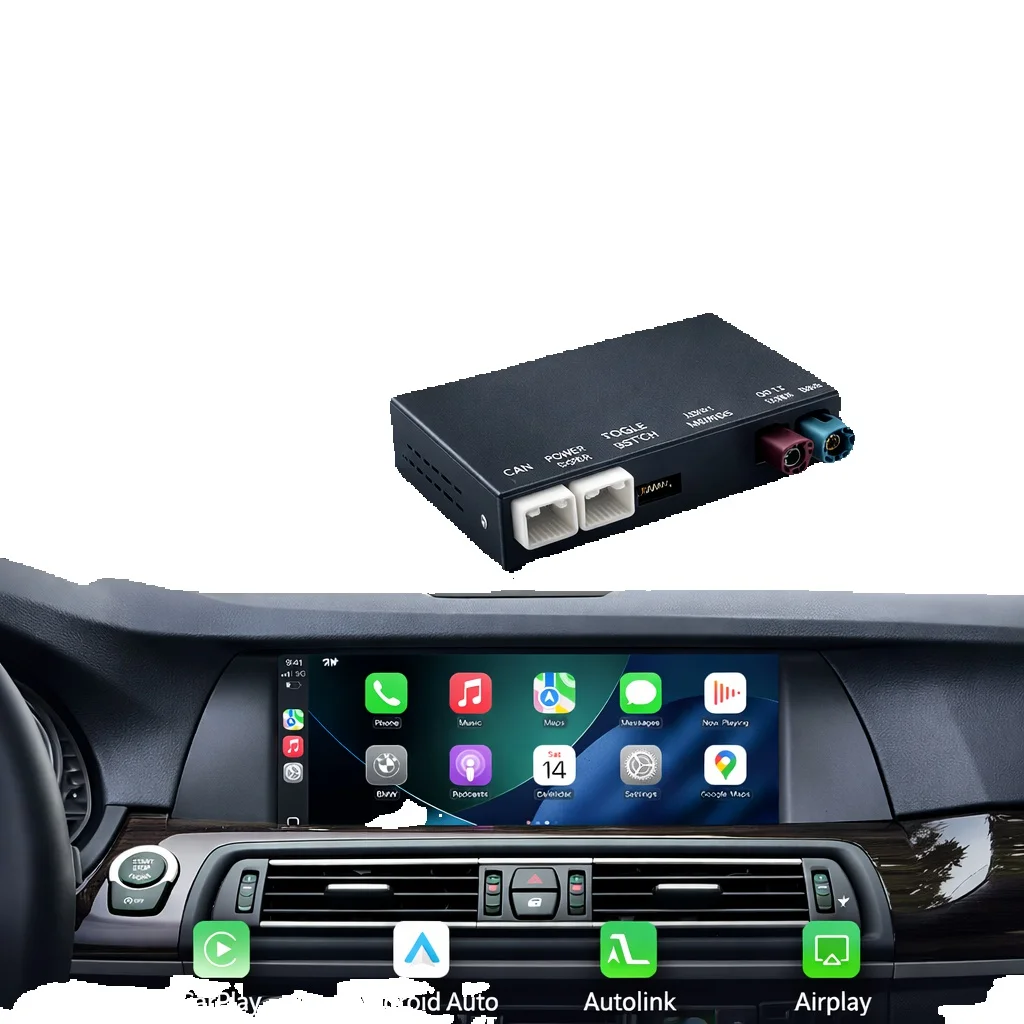 REEIIO Draadloze CarPlay voor BMW 1 2 3 4 5 6 7 Serie X1 X3 X4 X5 X6 MINI 2009-2020 CIC NBT EVO Mirror Link AirPlay Automodule - afbeelding 2