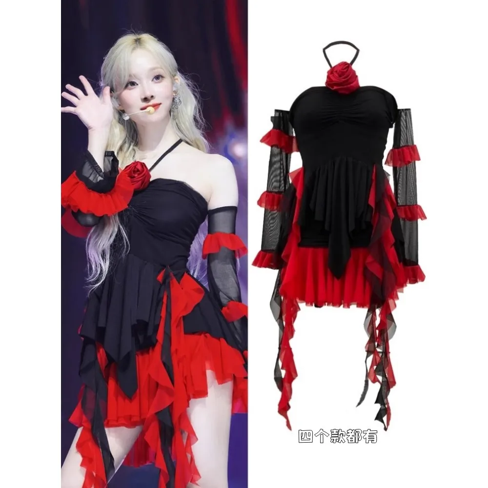 

Fashion Group Singer Kpop Outfits Drama Idol Jazz Dance Gogo Dancer Stage Costume HipHop Kpop Outfit Design Women Street Wear