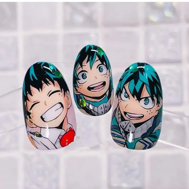 Anime My Hero Academia Design 3D naklejka suwak DIY przybory do dekoracji samoprzylepne naklejki do paznokci TSC 204 284 246