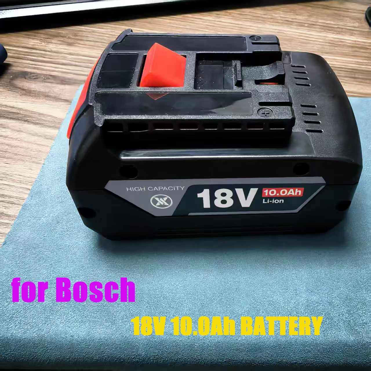 

Литий-ионный аккумулятор 18 В, 10 Ач для электроинструмента Bosch Professional GBA GSR GSB BAT618 BAT609, с указателем уровня топлива