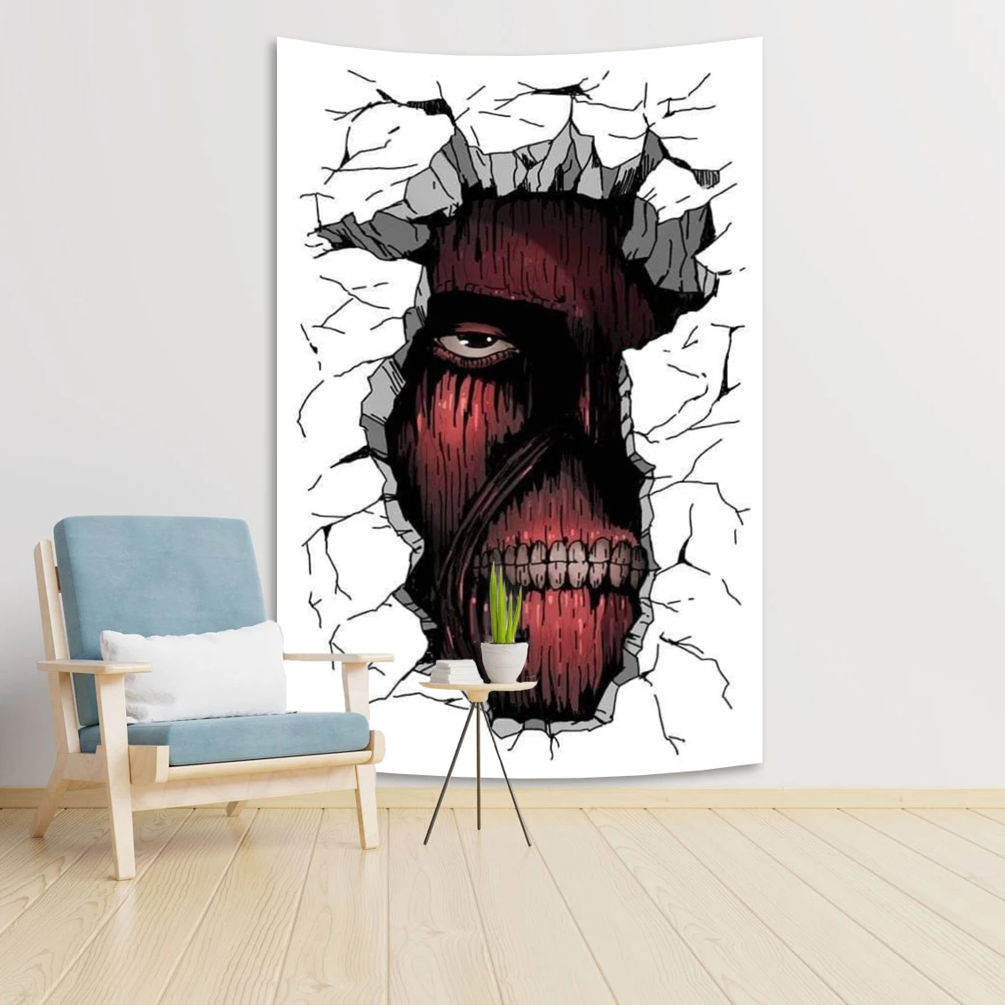 Атака-Титанов-мультфильм-большой-размер-настенный-гобелен-аниме-декоративный-подвесной-постер-для-спальни-настенное-искусство