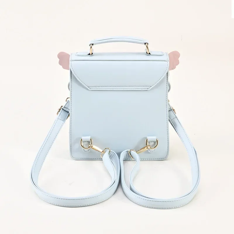 Japanese Jk Lolita Preppy Sweet Bow Star Students Schoolbag Y2k Transparent Cute Backpacks Girls Kawaii Wings Chic Handbags