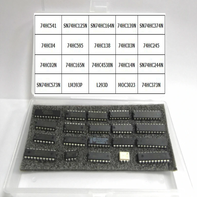 Logika IC układ scalony chipset wentylator gniazda 74HC serii DIP rejestru układ sterownika 74HC595 74HC573 74HC393 LM L293D MOC3023