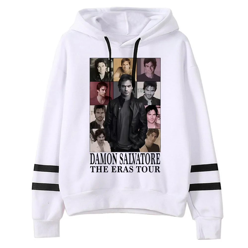 

Толстовка Damon Salvatore Y2K, японская одежда для подростков, уличная одежда, толстовки для подростков, дизайнерская толстовка в стиле Харадзюку, мягкая ткань с графикой