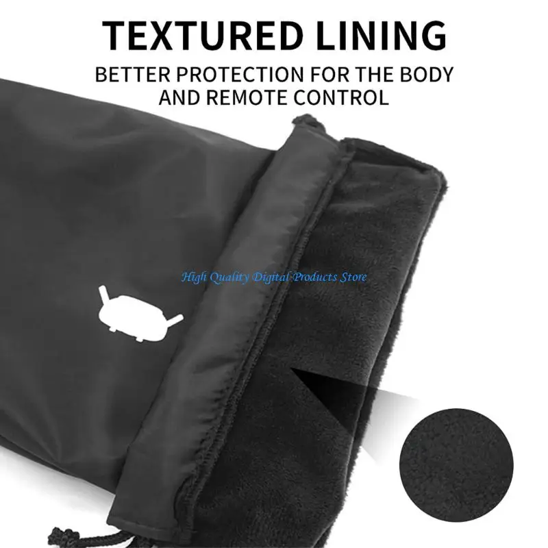 U2JE FPV Goggles Storage Bag Plush Interior Protective Shell Remote Controller