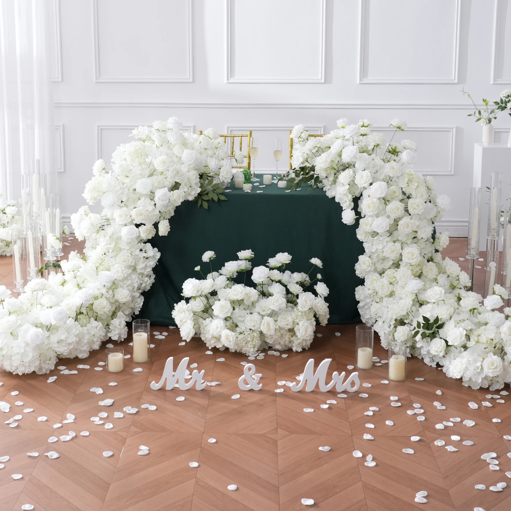ترتيب زهور أنجيلا A8147 من الو - مراجعة Aisle Runner White وسعره