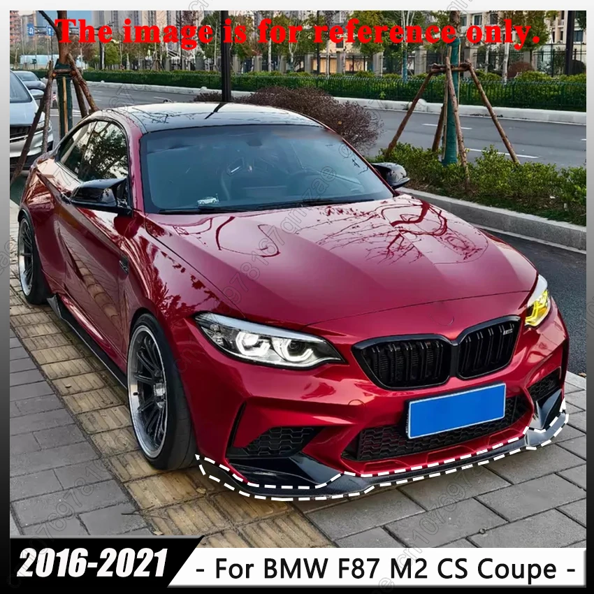 

Car Front Lower Bumper Splitter Lip Spoiler Diffuser For BMW F87 M2 CS Coupe 2016-2021 Guard Cover Car Accessories