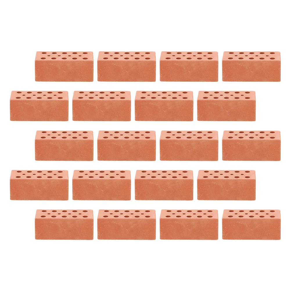

30 Pcs Mini Bricks Fake Dollhouse Tile Architecture Model Materials Building for Walls Bridge Toy Supplies