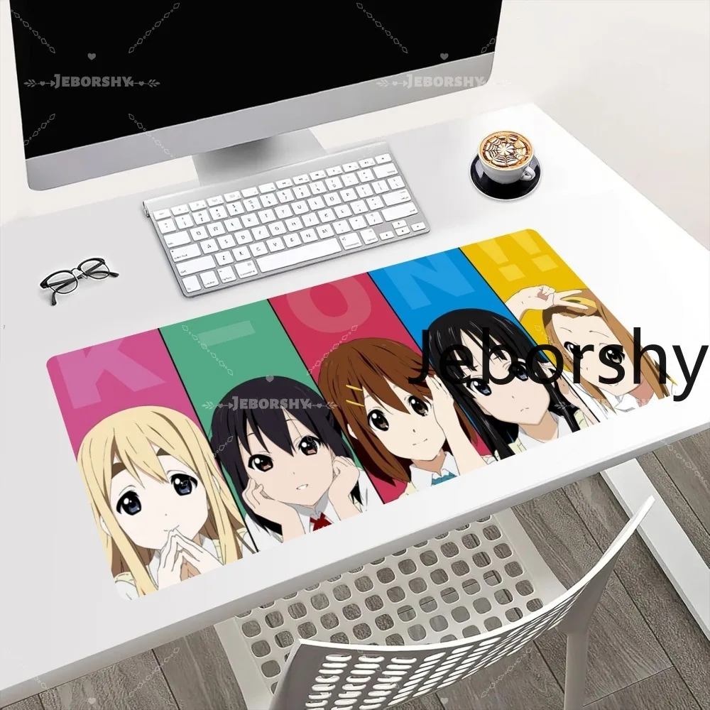 Cute 5 School Girls Large Mouse Pad Colorful Panel Design Desk Mat Non-slip Ideal Gift for Fans
