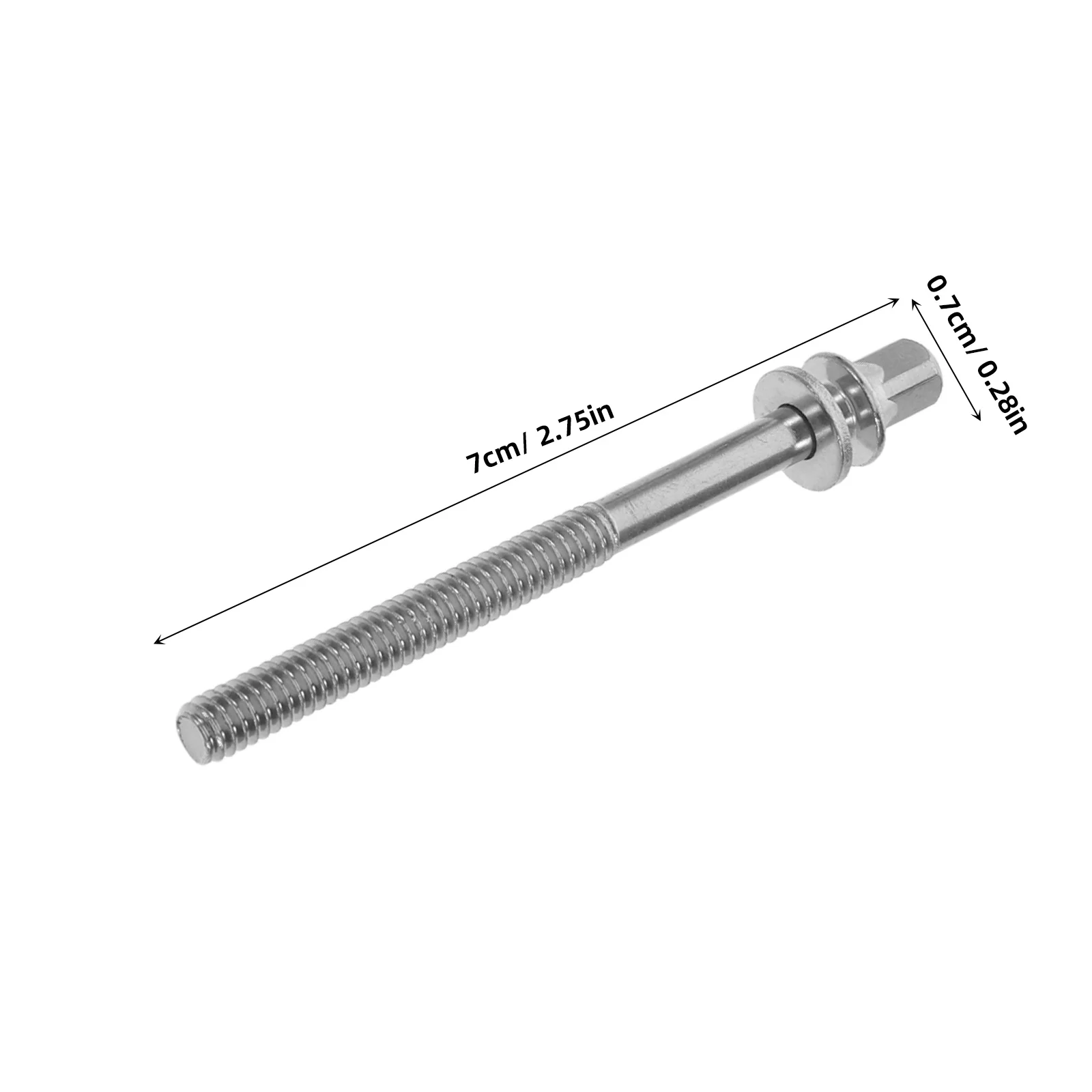 ชุดสกรูกลอง 20 ชิ้น สแตนเลส ขนาด M5x60 มม. อะไหล่เครื่องดนตรี ชิ้นส่วนทดแทน สกรูสแตนเลส