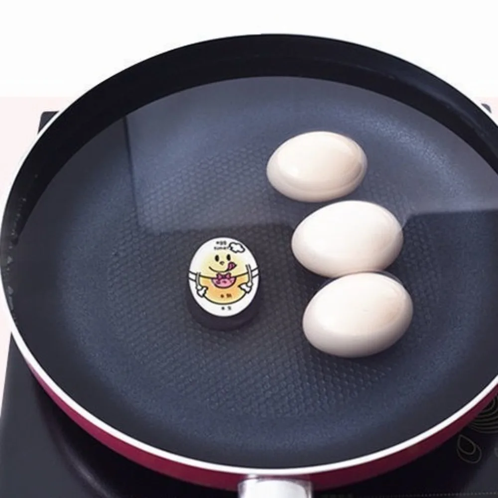 

2PCS Food Grade Boiled-egg Reminder Soft Temperature Control Boiled Egg Timer Exquisite Eco-Friendly Egg Thermometer Home Decor