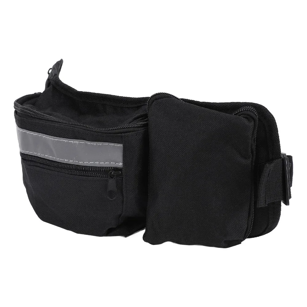 Canvas Weave Dog Training Pouch Multi Compartment Layout Adjustable Waist Straps Outdoor Walking Waist Pack