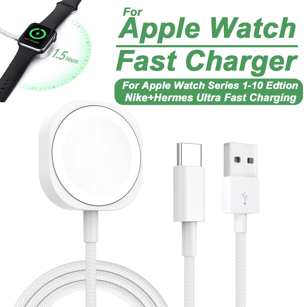 

Magnetic Wireless Charger For Apple Watch Series 9 8 7 2 Ultra fast Charging Accessories For iWatch 10 8 7 6 5 4 3 2 1 Charger