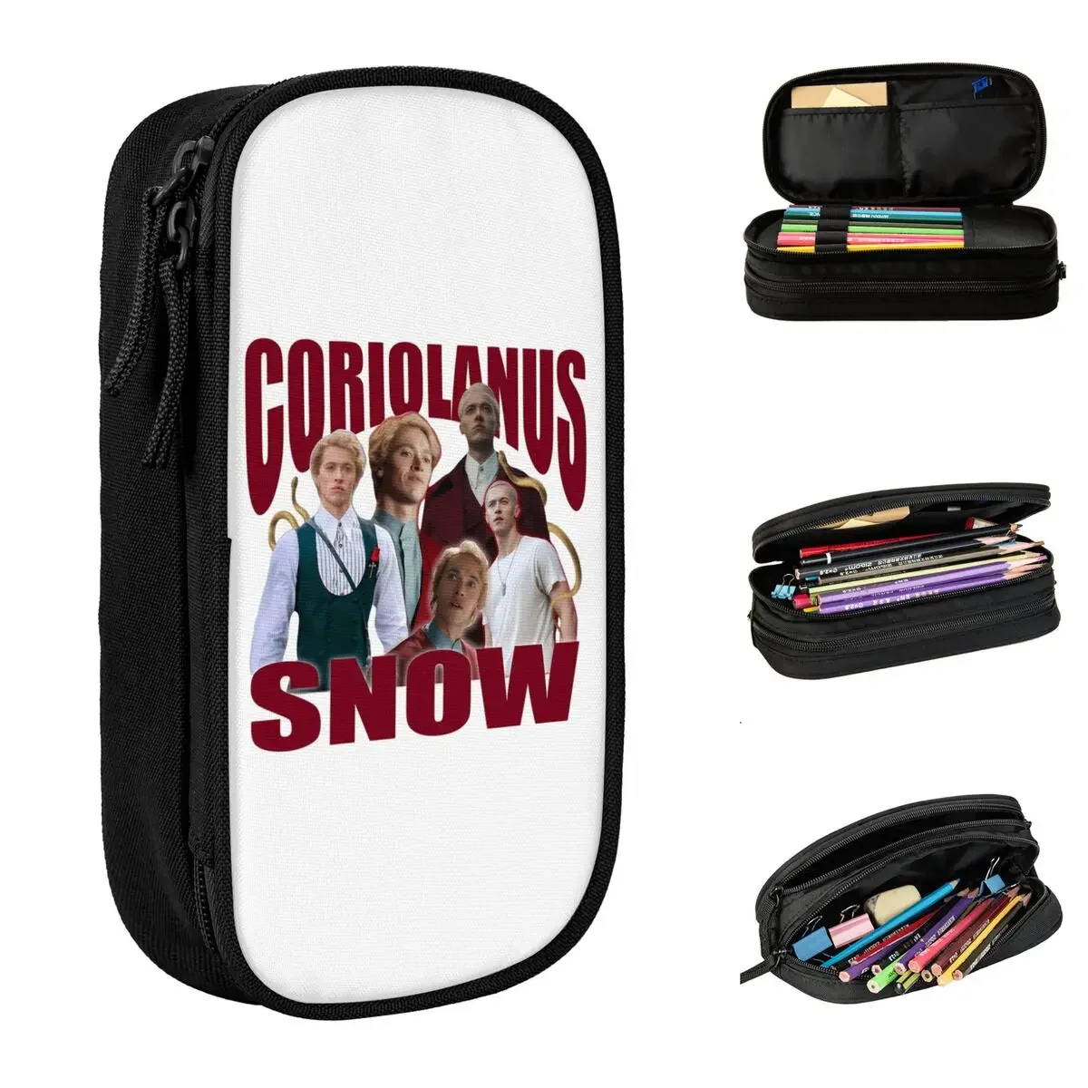 

Coriolanus Snow Pencil Cases Classic The Hunger Games Pen Box Pencil Bags Girls Boys Big Capacity Office Gift Pencilcases