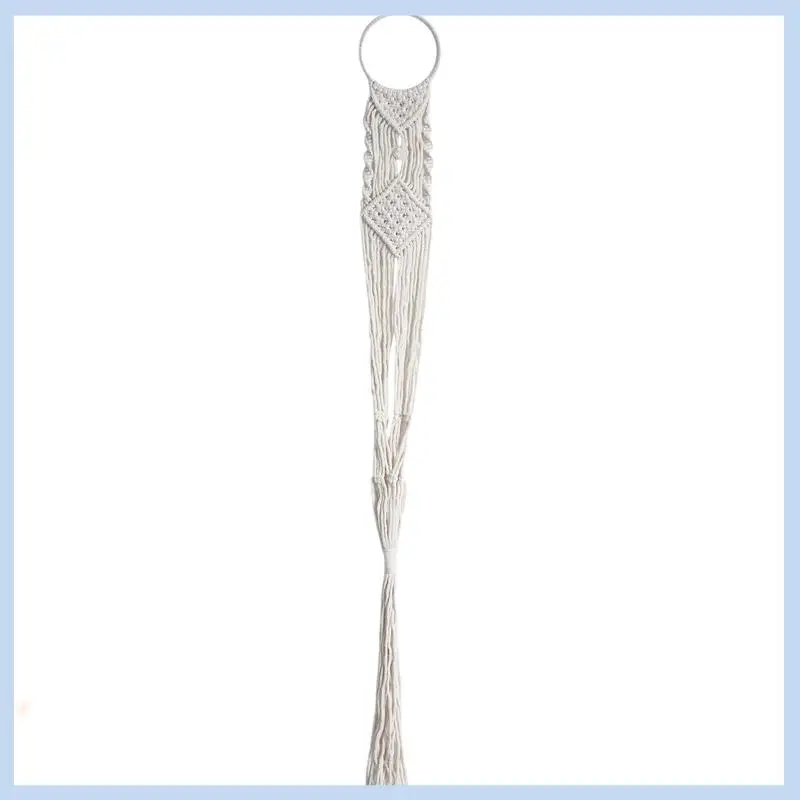 

MLGB-Macrame Plant Hangers, Set Of 4 Indoor Hanging Planter, Handmade Hanging Plant Basket Stand Holder, Cotton Rope, 4 Legs
