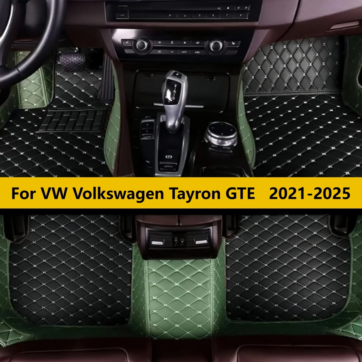 

Car Floor Mats For VW Volkswagen Tayron GTE 2021 2022 2023 2024 2025 Auto Anti-dirt Full Set Carpet Pads Vehicle Foot Matts Rugs