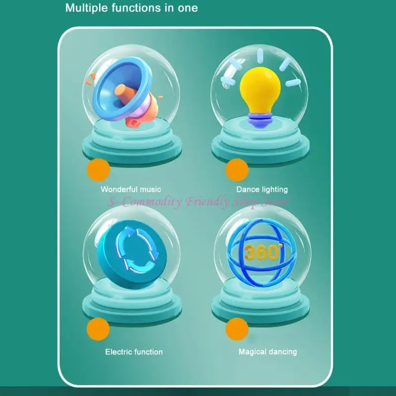 

85AE Jellyfish Dancing Fish Toy With Automatic Obstacle Avoidance Auditory Stimulation Indoor Entertainment Toy for Child