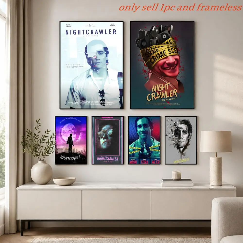 Poster Prints Cover Painting Wall Art Picture Living Room Home Decor Crime Thriller Movies N-Nightcrawler