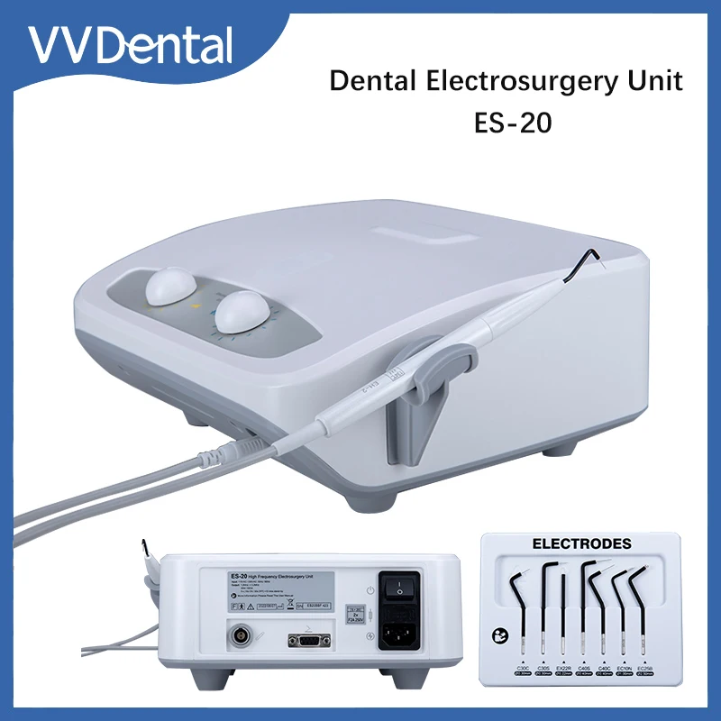 

VVDental Electro Surgery Unit Electricity Knife Dentisty Electrosurgery System High Frequency Electro Scalpel with 7 Electrodes