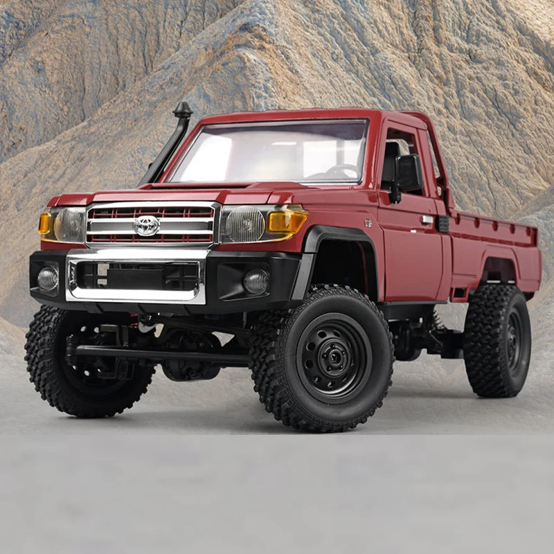 

MN82 1:12 full scale Pick up Truck 2.4G 4WD off-road Crawler RC Car controllable headlights Remote Control Toy Model Gift