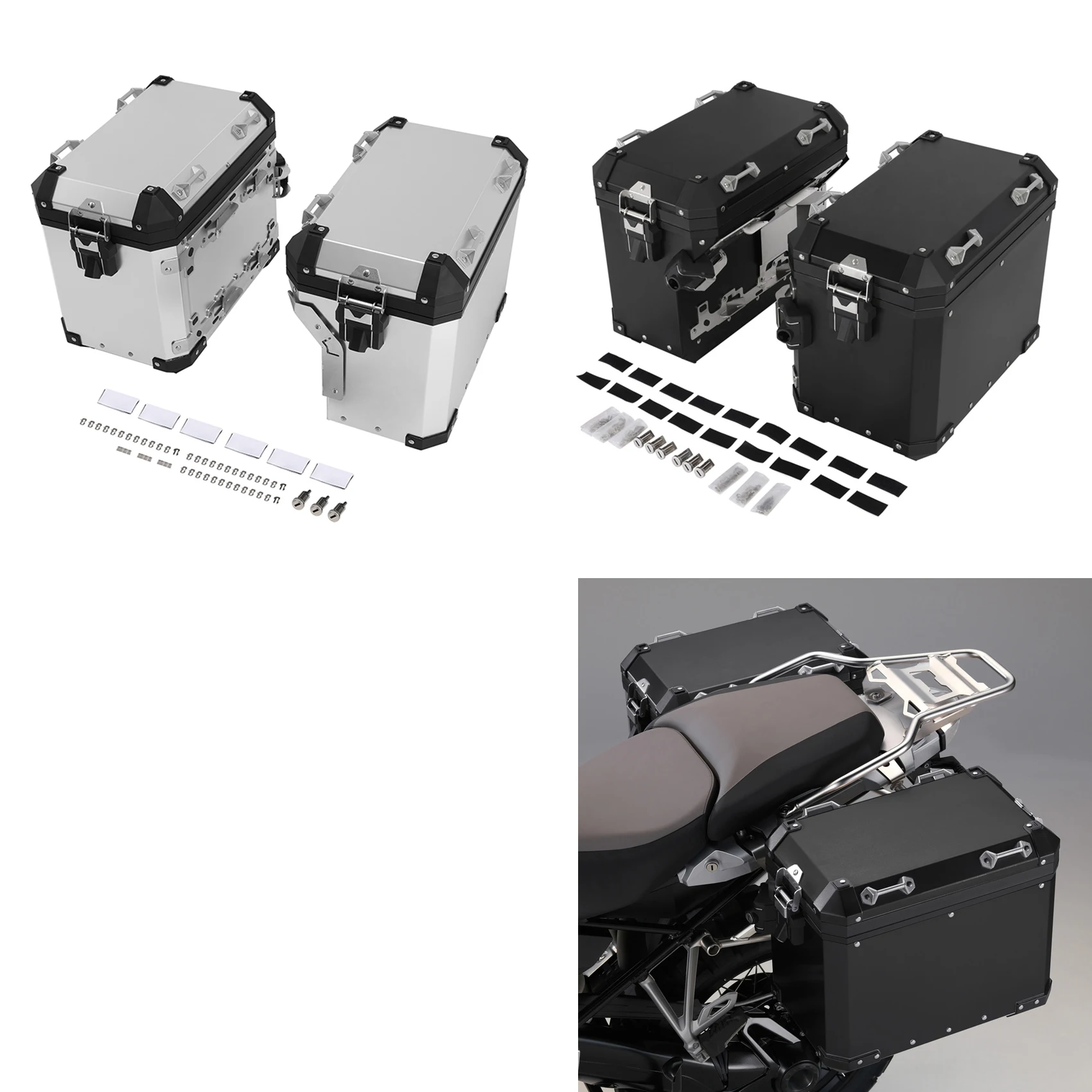 

Motorcycle Saddlebags Pannier Side Case Luggage Bag For BMW R1200GS 2013-2018 R1250GS 2019-2024 F900GS Adventure 2023-2025