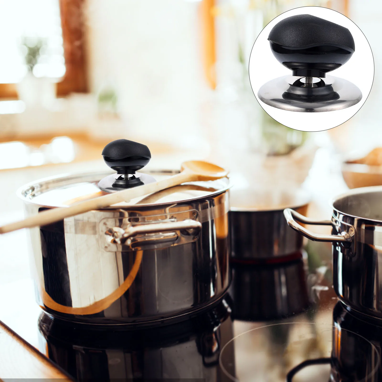 

6Pcs Wear-Resistant Sturdy Pot Lid Handles Metal Home Saucepan Lids Knob Easy Install Household Pan Accessories