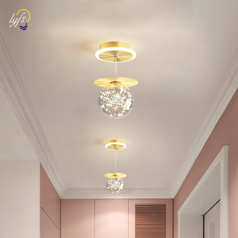 Modern LED Pendant Lights Indoor Lighting For Aisle Corridor Porch Home Living Room Bedroom Bedside Art Decorative Hanging Lamp