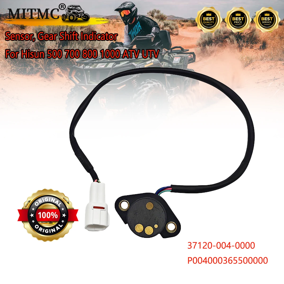 

Датчик, индикатор переключения передач для двигателя Hisun UTV/ATV 500CC/700CC (за исключением команды UTV700), часть № P004000365500000