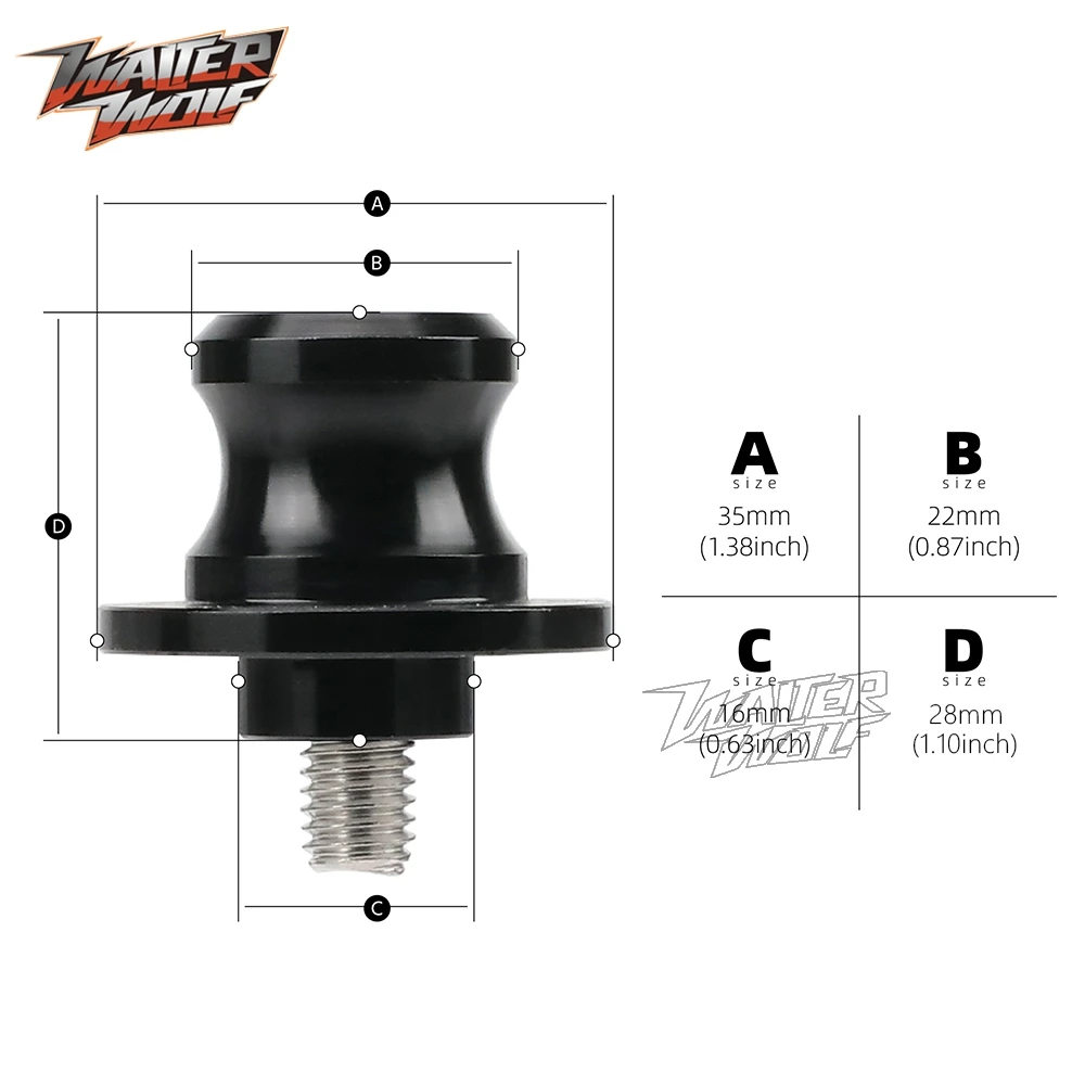 دراجة نارية M8 Swingarm بكرات المتزلجون حامل مسامير ل ZONTES 703R 703RR ZT703R ZT703RR ZT 703R 703RR حامل خلفي ملحقات الترباس #6